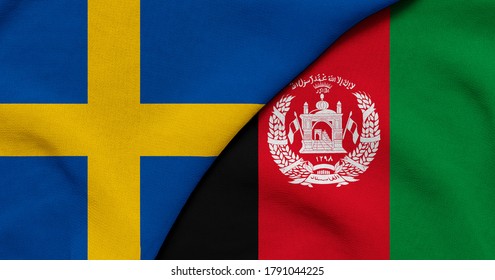 Flag Sweden Afghanistan 3d Illustration 260nw 1791044225 1
