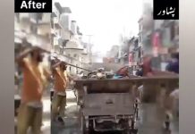 گورنر راج کے بعدپشاور میں بھرپورصفائی مہم شروع کردی گئی