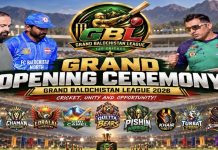 بلوچستان میں امن کے فروغ کے لئے کرکٹ لیگ،11 فرنچائززکے درمیان سنسنی خیز مقابلے جاری
